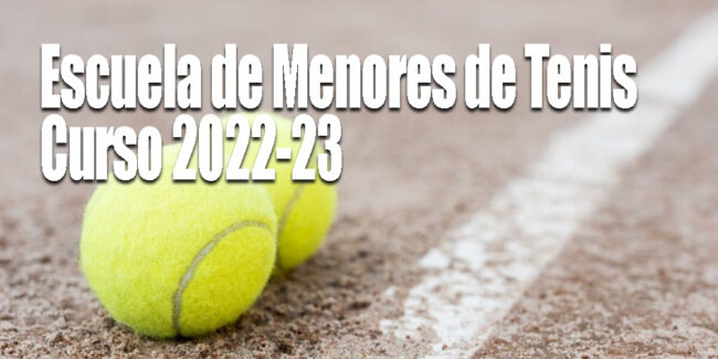 TENIS ESCUELA DE MENORES