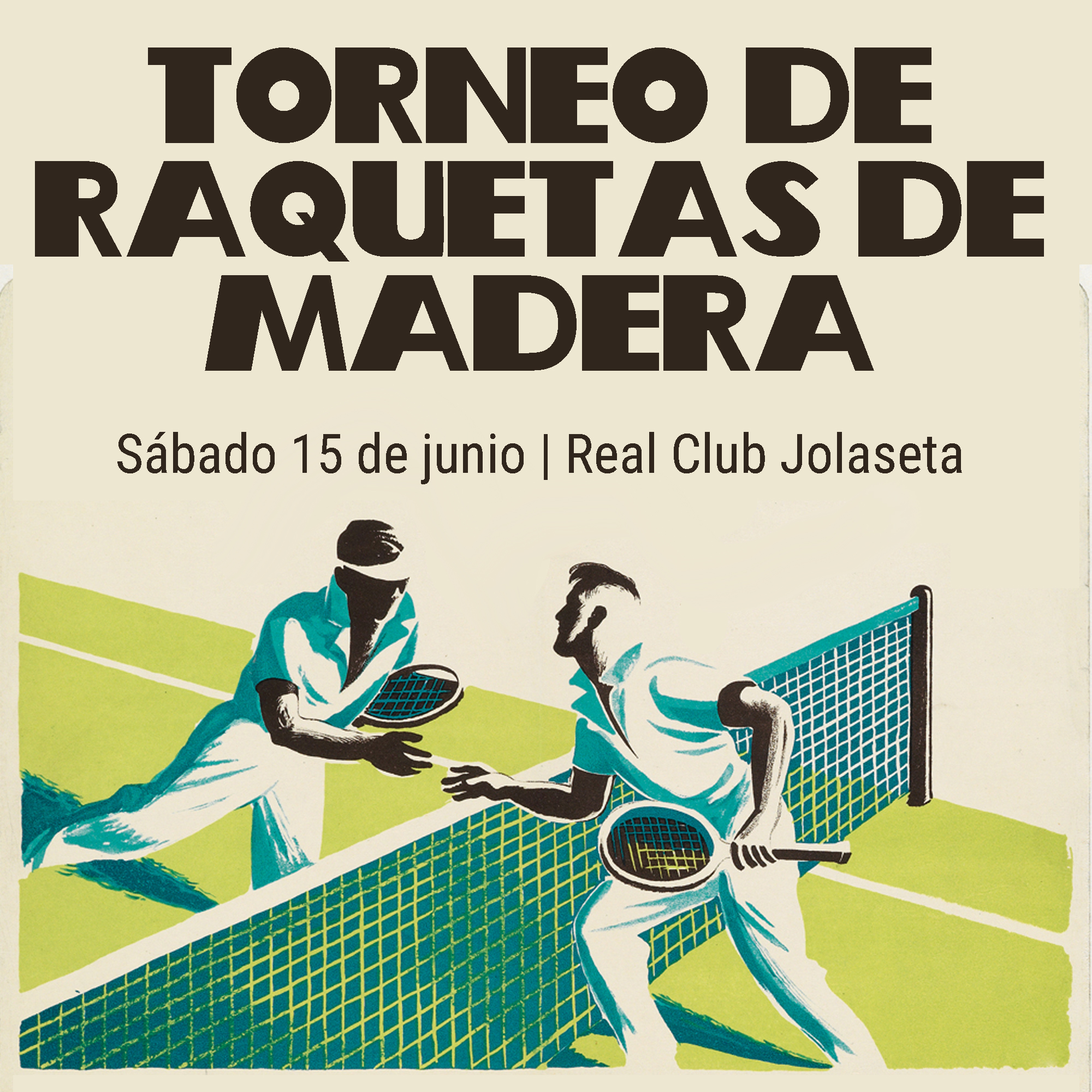 TENIS RAQUETAS DE MADERA