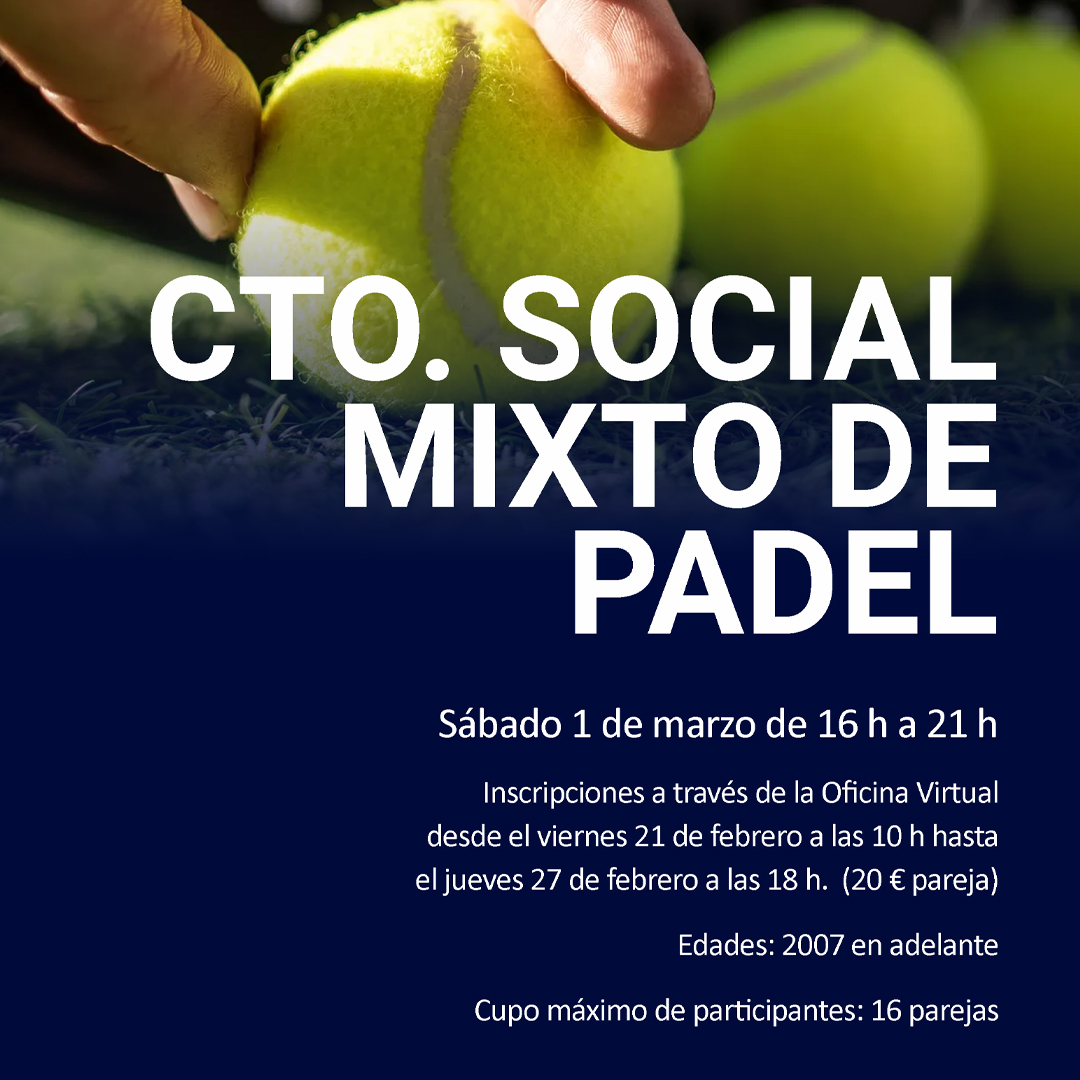 PADEL CTO SOCIAL MIXTO PADEL
