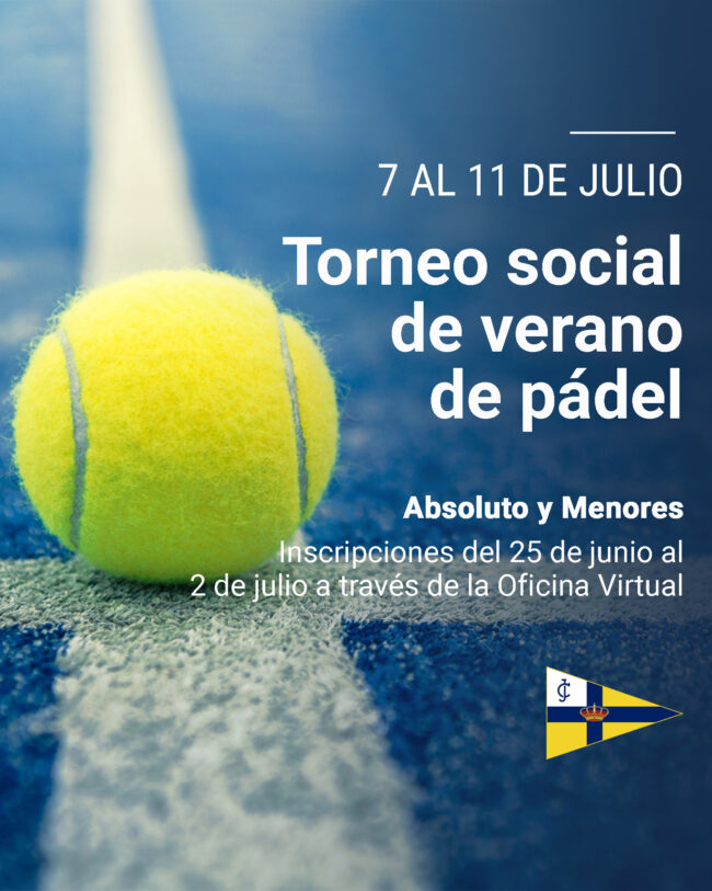 PADEL TORNEO SOCIAL DE VERANO