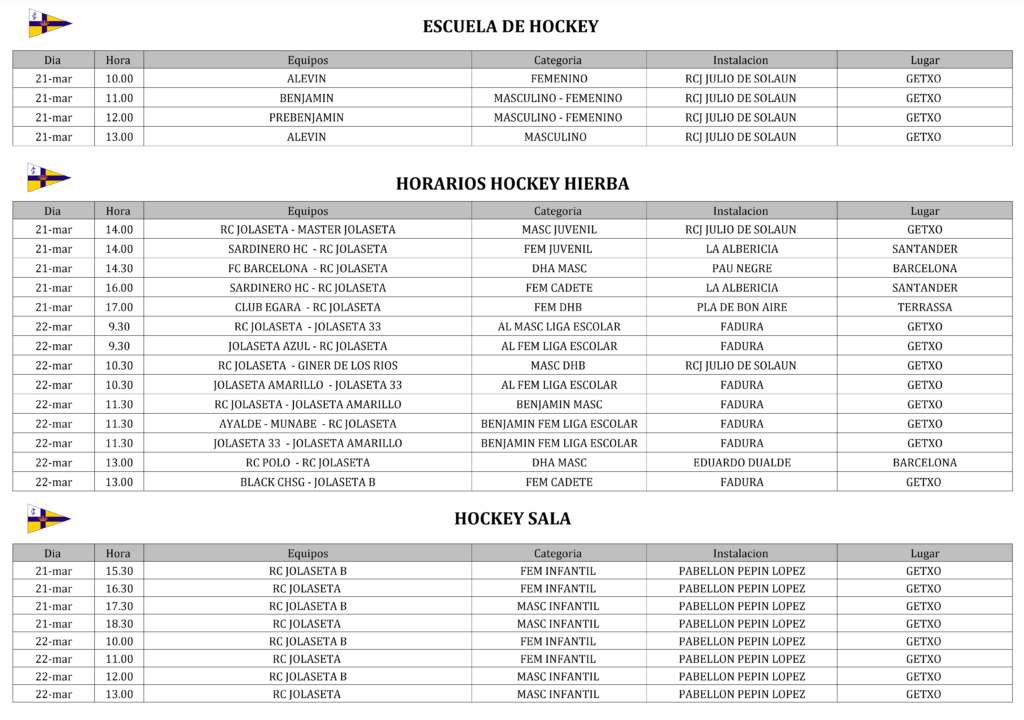21-22 MARZO H. HIERBA - H. SALA