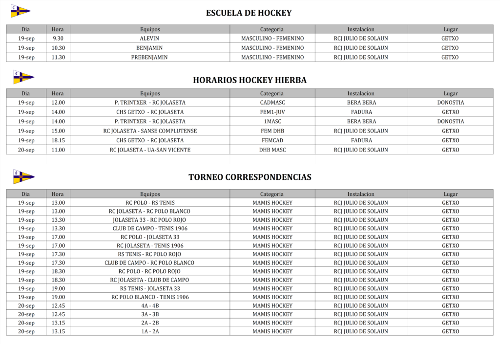 FIN DE SEMANA 19-20 SEPTIEMBRE